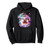 Space Cat Eating Pizza - Rainbow Laser Eyes, Burrito Pullover Hoodie