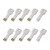 RAOYI 10PCS 2GB 2G USB Flash Drive Metal Key Design USB Flash Drive Metal Key Shaped Memory Stick USB 2.0 Silver 2G