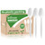 Biocean Extra Heavyduty Compostable Spoons Disposable Cutlery No Plastic Spoons 200 Count 6.7Inch Biodegradable Utensils Eco Friendly Silverware Repurpose Serving Flatware for Party,Daily Use,Picnic