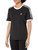 adidas Originals Women's Adicolor Classics 3 Stripes T-Shirt, Black, X-Large