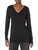 Amazon Essentials Women's Lightweight Long-Sleeve V-Neck Tunic Sweater (Available in Plus Size), Black, X-Large