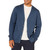 Amazon Essentials Men's Cotton Cardigan Sweater, Blue Heather, Large