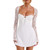 UAURORAO Women Y2k Sexy Mini Dress Long Sleeve Low Cut Tie Bodycon Dress Floral Lace Short Corset Dress Going Out Cocktail(A lace White,S)