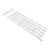 Aatraay White Expandable Closet Tension Shelf No Drill Telescopic Wardrobe Tension Shelf Organizer Divider 24cm Width (75?120cm / 29.5?47.2in Length)