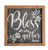 P. GRAHAM DUNN Bless All Who Gather Here Chalkboard Look 11 x 11 Wood Farmhouse Frame Wall Plaque