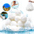 Naisidas 1.54lbs Pool Filter Balls for Sand Filter, Pool Filter Media Balls for Above Ground Pool Reusable Eco-Friendly Sand Filter Balls Instead of Sand(Equals 50 lbs Pool Filter Sand)