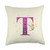 Disney Alphabet Monogram Peter Pan Letter T for Tinker Bell Throw Pillow, 18x18, Multicolor