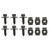 labwork 12pc Leaf Spring Bracket Mounting Kit Bolts J-Clips Replacement for Camaro Firebird 1967-1981 Nova 1968-1979