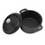 Dutch Oven, Double Traditional Style Thickened Ergonomic Handle Insulation Cast Iron Cooking Pot with Lid(10CM)