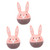 3pcs Kitchen Timer Desk Timer Visual Timer for Kids Baking Timer Rabbit Kids Timer Egg Timer for Kids Cartoon Mechanical Timer Rotating Timer Timers Online Tool Work Portable Abs