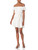 BCBGeneration Women's Knit Off Shoulder Dress, White, X-Small