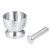 Mortar and Le Set, Mortar and Pestle Sets, Stainless Steel Mortar and Pestle Mixing Grinding Bowl Set for Pills Spices Herbs with Lid,18/8 Steel Crusher Bowl, Garlic Grinding Bowl, Mixing Grinding Bow