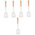 OUNONA 5pcs Missing Shovel Cookware Spatula for Cooking Silicone Spatula Turner Frying Spatula Camping Kitchen Silicone Utensils Non Stick Spatula Necessity Portable