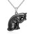 LOVGIFSET Black Cat Necklace Cat Necklace for Women Pendant Sterling Silver Jewelry Halloween Birthday Gifts Adjustable for Cat Lover