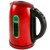 Ovente KS890R Electric Kettle, 1.7L, Cordless, 1100W, BPA-Free, 5 Preset Settings, Auto Shut-Off & Boil-Dry Protection, Red