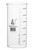 Beaker, 3000ml - Tall Form with Spout - White, 250ml Graduations - Borosilicate 3.3 Glass - Eisco Labs
