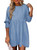 Dokotoo Womens Spring Summer Sundress 2024 Fashion Cute Babydoll Tunic Dress Casual Loose Short Sleeve Crew Neck Mini Beach Dress Flowy Swing Shift Dresses Plus Size Sky Blue Dress Large