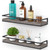 Meangood Floating Shelves Wall Mounted Set of 2, Rustic Wood Wall Storage Shelves for Bedroom,Living Room,Bathroom, Kitchen Pine