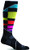 Sockwell Women's Graduated Compression Ski Socks, Black/Multicolor, Small/Medium