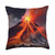 Volcano Nature Lover Gift Ideas Volcano Lava Fire Throw Pillow, 18x18, Multicolor