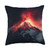 Volcano Nature Lover Gift Ideas Volcano Lava Fire Throw Pillow, 18x18, Multicolor