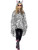 Smiffys Adult's Zebra Print Poncho