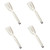 Ciieeo 4pcs Silicone Fried Fish Clips Trowel Kitchen Essential Silicone Shovel Tongs Clamps Spatula Tong Cooking Spatula Cooking Gadget Steak Clamp Serving Tong Tool 2 in 1