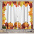 Lunarable Halloween Kitchen Curtains, Autumn Colors Fall Leaves and Spooky Smiling Pumpkins, Window Drapes 2 Panel Set for Kitchen Cafe Decor, 55" X 39", Orange Rust