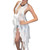 Sexy Tube Top Dress for Women Strapless 3D Floral Tassels Long Dress Summer Party Club Bodycon Midi Dress (A White, S) Sexy Tube Top Dress for Women Strapless 3D Floral Tassels Long Dress Summer Party Club Bodycon Midi Dress (A White, S)