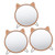 STAHAD 3pcs Cartoon Makeup Mirror Portable Vanity Mirror Mirror for Dresser Portable Office Desk Vanity Mirror Desk Handheld Mirror Bathroom Cartoon Mirrors Mirrors for Bedroom Cat Mirror