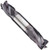 Niagara Cutter N89877 Carbide Square Nose End Mill, Double End, TiAlN Finish, Roughing and Finishing Cut, 30 Degree Helix, 4 Flutes, 2.5" Overall Length, 0.250" Cut Diameter, 0.250" Shank Diameter