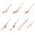 Petersty Kitchen Utensils Stainless Steel Cooking Serving Utensils Set with Handle, Serving Spoon Turner Whisk A