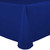 ULTIMATE TEXTILE 52 x 70-Inch Oval Polyester Linen Tablecloth Royal Blue