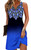Disamer Womens Summer Dress 2024 Casual Button Down V Neck Sleeveless Fashion Floral Print Beach Dress Sundress A-Line Dress