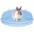 kathson Large Rabbit Litter Box Bunny Corner Toilet Box Potty Trainer Bigger Pet Pan Small Animal Cage Toilet Bedding Box Fanshaped for Adult Guinea Pigs Chinchilla Ferret Galesaur