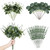 Coreland 120 Pcs 3 Kinds Mixed Artificial Eucalyptus Leaves Stems Fake Silver Dollar Eucalyptus Leaves Stem Bulk Faux Leaf for DIY Bouquets Floral Arrangement Wedding Home Decor