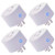 Mini Smart Plug Outlet Compatible with Alexa Google Assistant IFTTT, No Hub Required Which Mini Outlet with Timer Wifi Enabled Remote Control Smart Socket Wireless, ETL and FCC Listed(4 pieces)