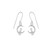 Boma Jewelry Sterling Silver Cat in the Crescent Moon Dangle Earrings