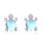 Moonstone Turtle Earrings 925 Sterling Silver Sea Turtle Earrings Tortoise Earrings Ocean Earrings Animal Stud Earrings for Girls Hypoallergenic Sea Turtle Jewelry for Women Birthday