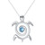 Ring Holder Necklace for Women - 925 Sterling Silver Mountain Dog Music Necklaces Wedding Engagement Rings Holder Jewelry for Wife Ring Keeper Necklace Mothers Day Gift (Turtle)