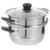 DOITOOL Steam Pot Pasta Steamer Pot Stainless Steel Steamer Pot 2 Tier Vegetable Steamer with Insert Steamer Lid for Cooking Food Boiler Steaming Cookware Size S Large Steamer Pot Bun Steamer