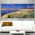 Designart Colorada Lagoon and Pabellon Volcano-Oversized Beach Canvas Artwork-60x28 5 Piece-PT10993-401, 60" x 28"