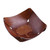 NOVICA Leaf and Tree Leather Tray, Brown, Tree of Life'