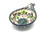 Polish Pottery Spoon/Ladle Rest - Burgundy Berry Green