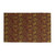 Ambesonne Paisley Doormat, Oriental Damask Leaves Middle Age Ottoman Art Inspired Boho Design, Decorative Polyester Floor Mat with Non-Skid Backing, 30" X 18", Redwood and Amber