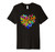 Colorful Cute Butterfly Heart - Rainbow Butterflies Premium T-Shirt