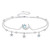 LELOUCHY Moonstone Bracelet Anklet for Women 925 Sterling Silver Moon and Star Bracelet Jewelry Gifts for Women Girls Birthday