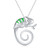 Ring Holder Necklace for Women - 925 Sterling Silver Mountain Dog Music Necklaces Wedding Engagement Rings Holder Jewelry for Wife Ring Keeper Necklace Mothers Day Gift (Chameleon)