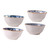 DECHOUS 4pcs Rice Bowl Ramen Soup Bowl Ceramic Ramen Japanese Noodles Food Serving Bowl Ceramic Breakfast Bowl Jajangmyeon Noodles Japanese Soup Bowls Food Bowl Salad Ceramics