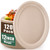 Vabrloy Oval Paper Plates,120 Pack 12 inch Disposable Plates,100% Compostable Paper Plates Heavy Duty,Natural Biodegradable Sugarcane Plates for BBQ Restaurant Gathering Picnic Party